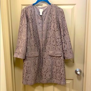 New Chico’s lace spring coat